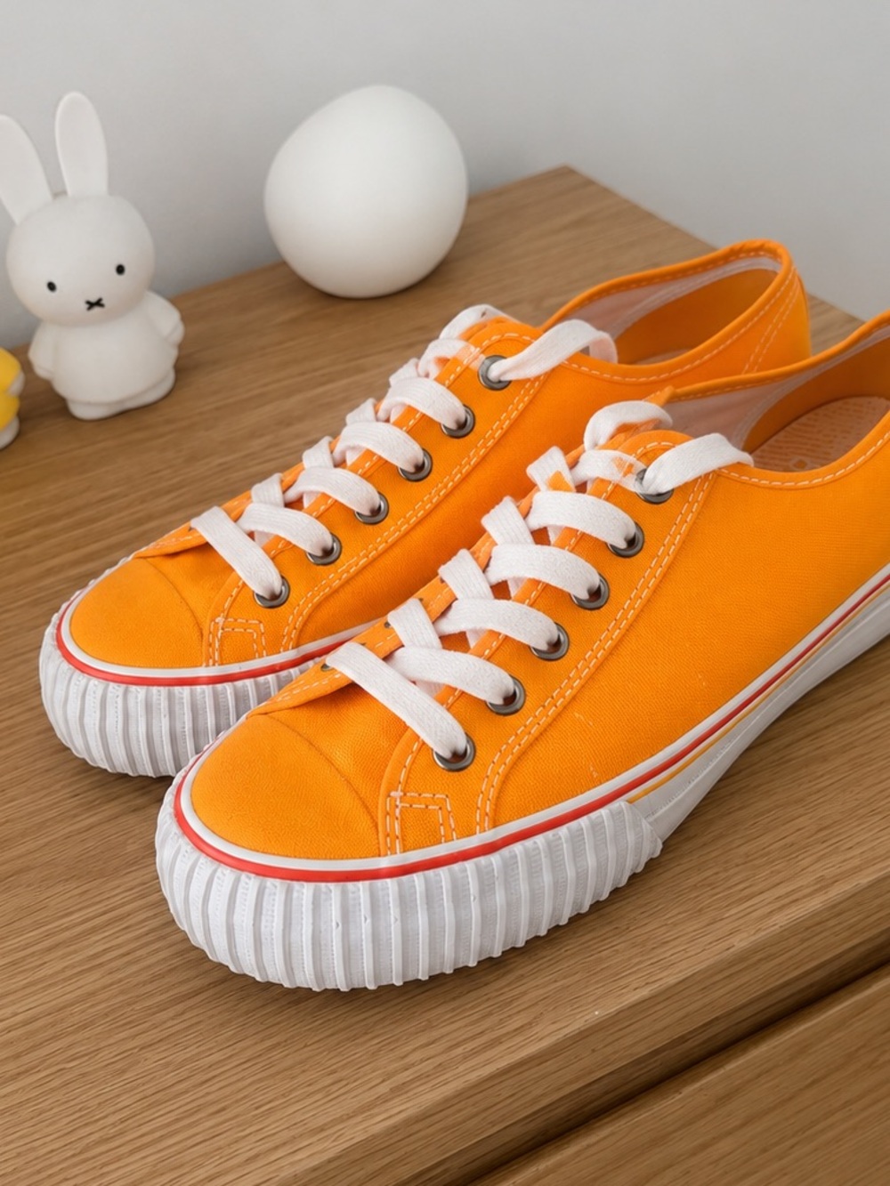 PF Flyers retro yellow pump sneakers